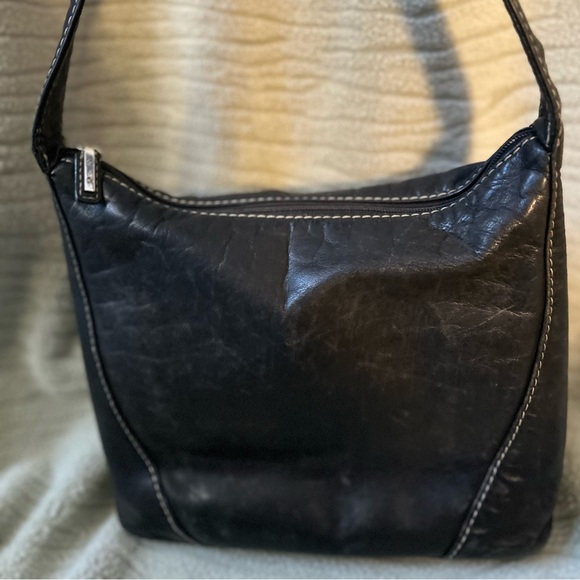 Vintage fossil leather shoulder bag Y2K ERA - Picture 5 of 6